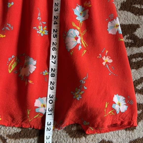 Free People "Greatest Day" Smocked Button-Down Floral Mini Dress Womens XS Boho - Picture 11 of 13